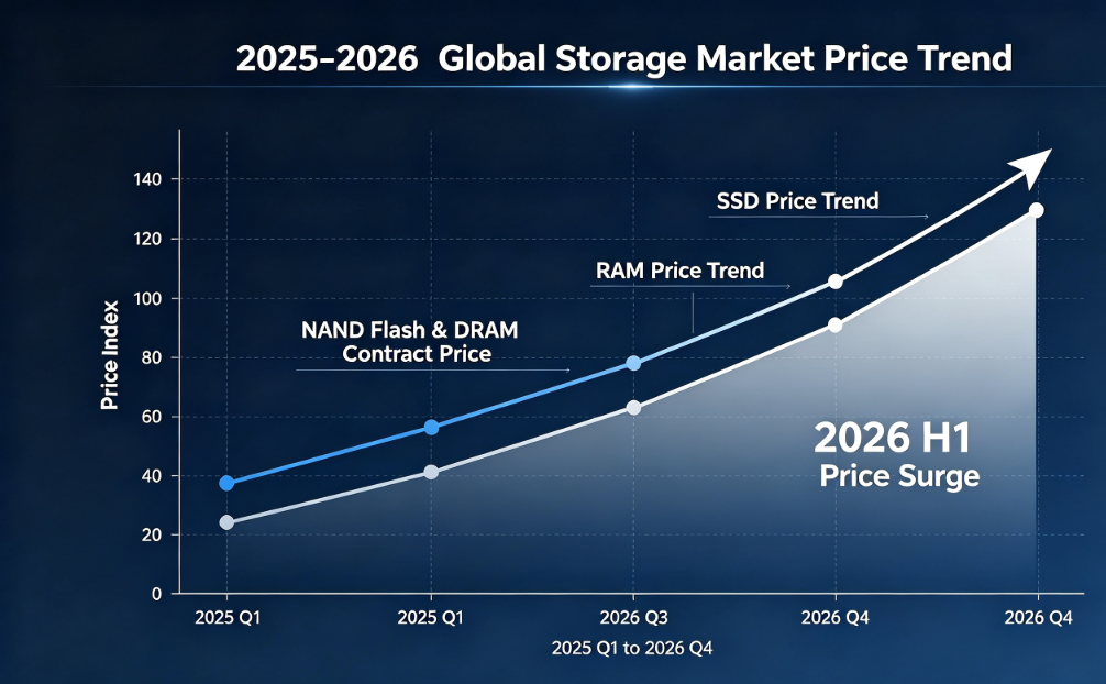 2026 H1 Global Storage Market Price Analysis: SSD & RAM Price Surge, Supple rectitudo et GUDGA Stabilis Supple Strategy
